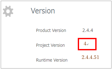 Make sure that the Project Version is “4”