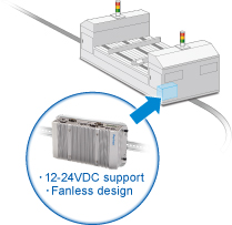 Compact size and low power consumption