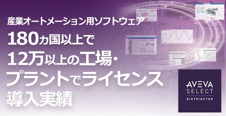 AVEVA 180ヵ国以上で12万以上の工場・プラントでライセンス導入実績を誇る産業オートメーション用ソフトウェア