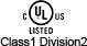 cULus Class 1 Division 2